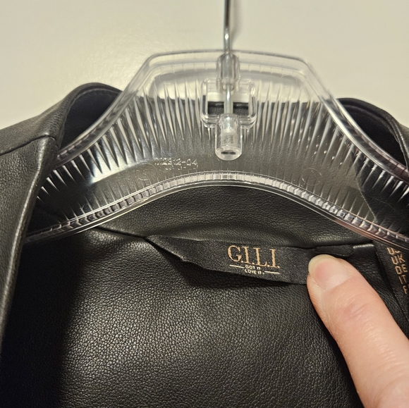 Gorgeous GILI Faux Leather Peplum Jacket - Picture 7 of 10
